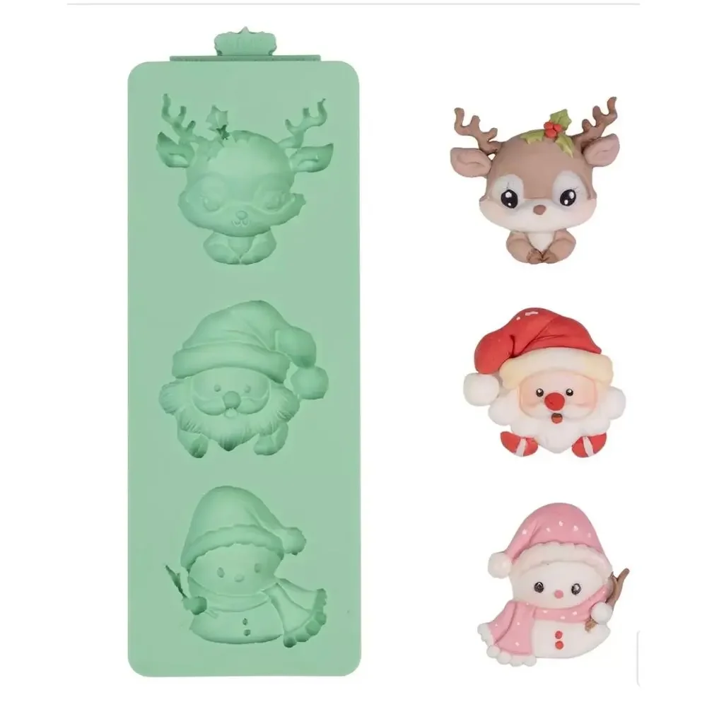 Ka Lai En Christmas Silicone Mold Set Santa Reindeer Snowman Resin 🎄